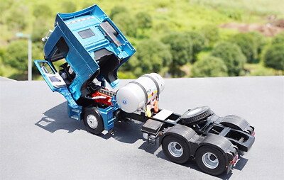 1/24 Foton Dailmer Auman EST-A New Type LNG Truck Blue Diecast Car Model Toy