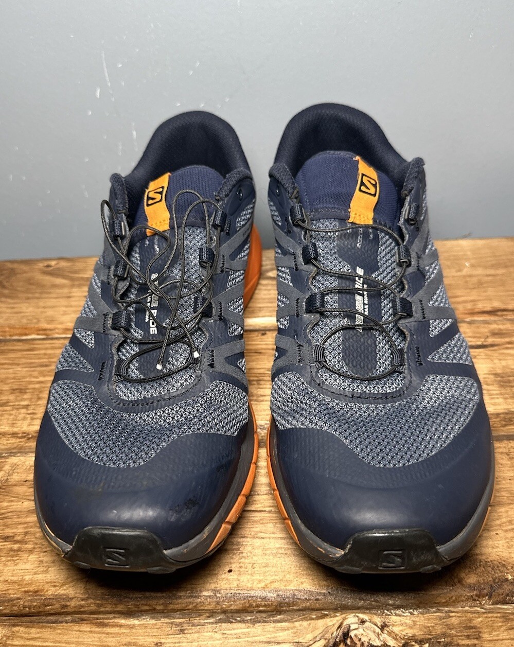 Scarpe Salomon Sense Ride VIBE Uomo 10 Escursionismo Trail Running 394743 Blu Arancione