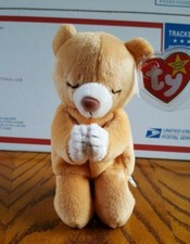 Ty Beanie Babies Hope Praying Bear 1999 1998 Errors and PE Pellets 