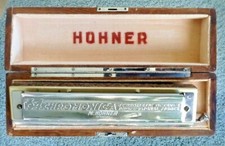 Hohner The 64 Chromonica 280-C Professional 4 Octave Harmonica Germany, Vintage