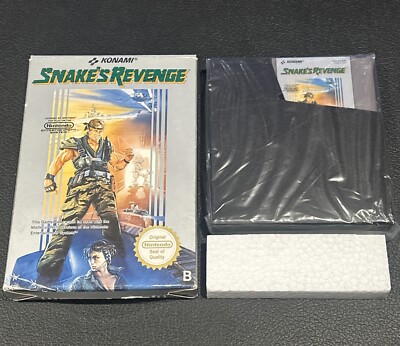 Snake's Revenge (NES, 1990) CIB New/Complete In box! **Spain Region Variant**
