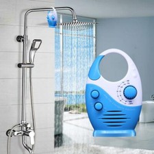 Waterproof Portable FM AM Radio Shower Music Hanging Radio Suit Bathroom Bath