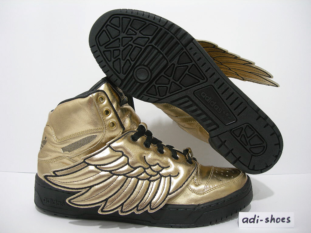 2009 ADIDAS JEREMY SCOTT JS WINGS METALLIC GOLD FIRST RELEASE UK8
