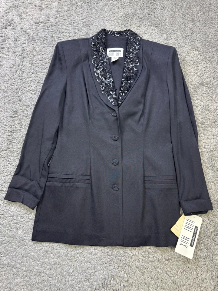 De Colección Lois Snyder Dani Max Mujeres 4 Falda Chaqueta Pantalón Conjunto de 3 piezas Lentejuelas Carrera Nuevo con Etiquetas Foto 4 de 4