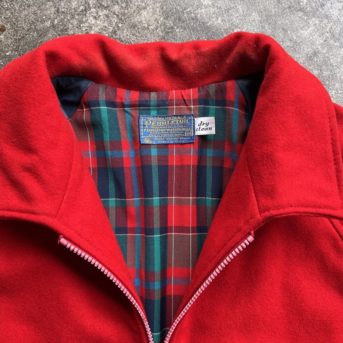 Vintage 70s 80s Pendleton Wool Zip Up Cruiser Jacket Mens Vintage 70s 80s Pendleton Wool Zip Up Cruiser Jacket Mens