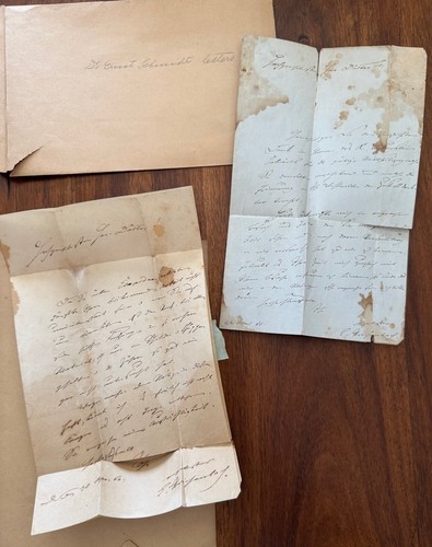 Lot lettres éphémères Dr Ernst Schmidt musée d'histoire de Dresde à fille - Photo 3/7
