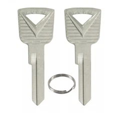 2x New Ignition Door Uncut Key Blanks with Logo For Ford Vehicles - H27 / 32838