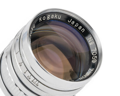 Ex+ Zunow Teikoku Kogaku Japan 50mm f/1.3 Leica L39 Mount w/Caps