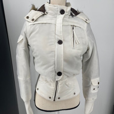 18 Farenheit By Lane Crawford Womens White Zip Up Pockets Ski Jacket M - New