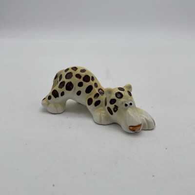 Vintage Ceramic Cheetah Figurine by Quon Quon (Japan) - 1970s