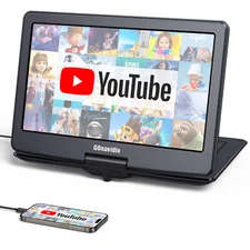 19" Portable DVD CD Player with 16" Swivel Screen Rechargeable Battery HDMI USB