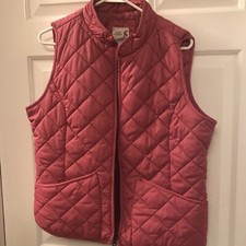 Joules Original Pink Quilted Lightweight Puffer Equestrian Vest Sz US 12 Uk 16