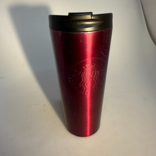 Starbucks Tumbler 16oz Stainless Steel Fuchsia Siren Leak Proof Rubber Base Mug - Picture 8 of 18