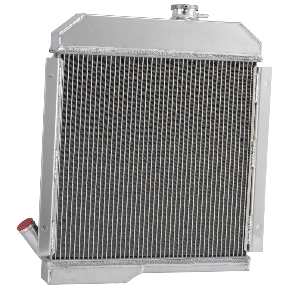 3Row Aluminum Radiator Shroud Fan for 65-1971 Jeep CJ5 3.2L 1966-68 CJ5A 3.7L Foto 3 de 4