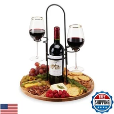 Twine Wine Flight and Cheese Caddy Wine Accessories and Cheese Board Accessor