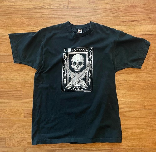 Vintage 1987 Spawn Till You Die Ray Troll T-Shirt Size XL Single Stitch USA | eBay