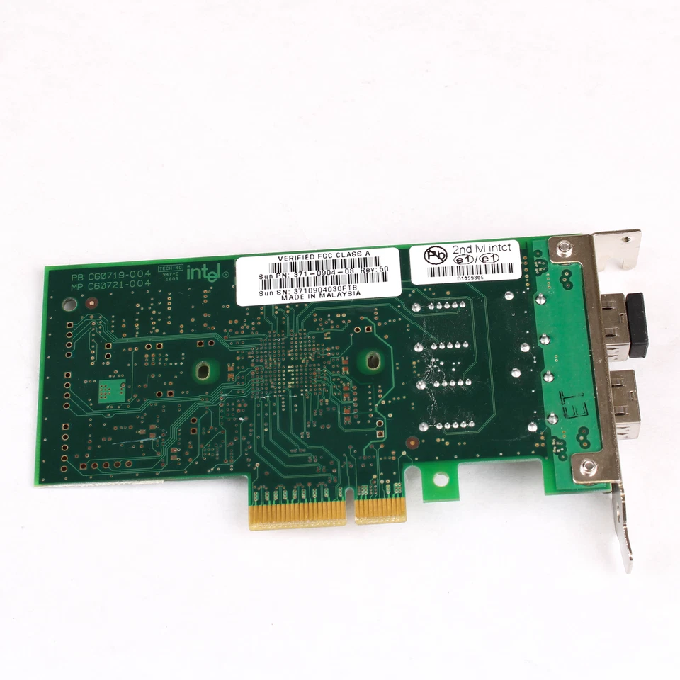 Sun Intel T1000/T2000 Dual Port Gigabit Ethernet Server Adapter 371-0904-03 - Image 3 of 3