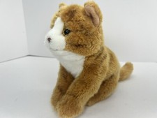 Realistic 2015 Toys-R-Us Animal Alley Fluffy Orange Cat 9" Plush Toy Kitty