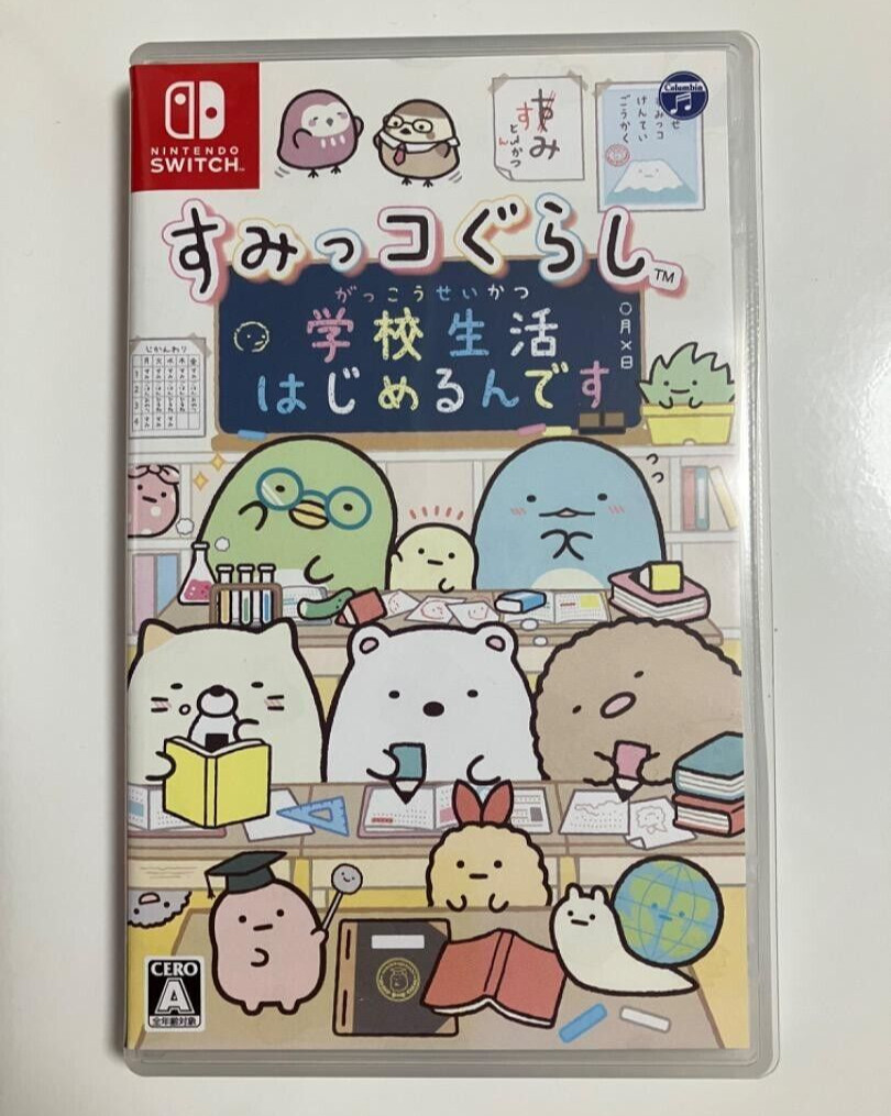 Sumikko Gurashi I'm Starting School Life Nintendo Switch Japanese ver Tested