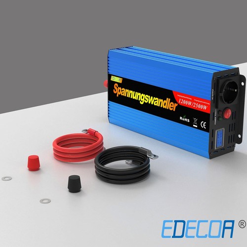 Convertisseur 12v 220v convertisseur de Tension 1200w transformateur 220v 12v... - Photo 4 sur 5
