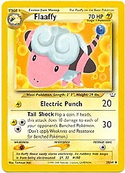 Pokemon Neo Revelation  28/64 Flaaffy UNLIMITED EDITION Card