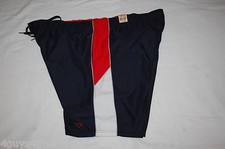 Mens Swim Trunks NAVY BLUE RED  WHITE 2 Side  1 Rear Pocket SIZE 2XL 44-46
