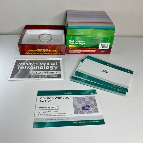 Medical Terminology Flash Cards Mosbys Medical Assistant Nursing Transcription - Picture 5 of 12
