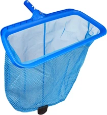 Fine Mesh Skimmer Net with Deep Bag & Reinforced Frame for Easy Cleaning