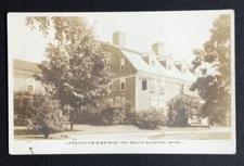 Longfellow Wayside Inn c1930s Real Photo Postcard RPPC South Sudbury MA UNP