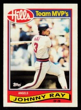 1989 Topps Hills Team MVP's Johnny Ray #24  Baseball  California Angels