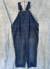 Boulder Creek Blue Denim Overalls Carpenter Pants Men's Size 60-38 Big