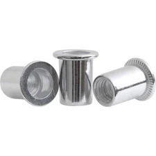 Renegade Industrial Aluminium Rivet Nuts M8 Thread Inserts - 25 Pack - RIANR-M8