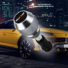 Universal RALLIART Aluminum Gray Automatic Gear Shift Knob Shifter Lever Head