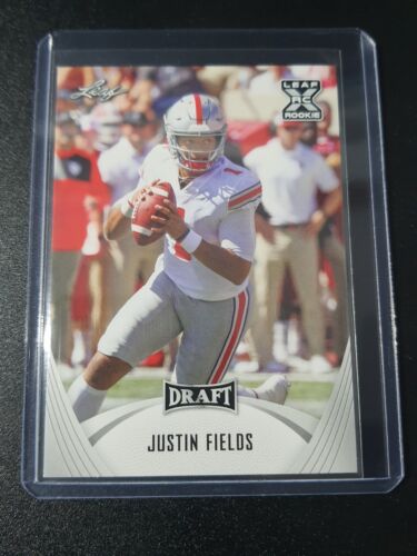Justin Fields - Leaf Draft 2021 - Ohio State Buckeyes, Pittsburgh Steelers - RC - 第 1/2 張圖片