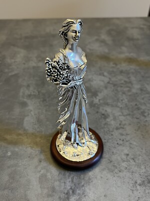 Marcello Giorgio Silver Laminate Spring Maiden Figurine With