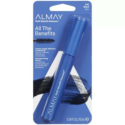 Almay Multi-Benefit Mascara #502 BLACK Volumen, Länge, Definition, Zustand.