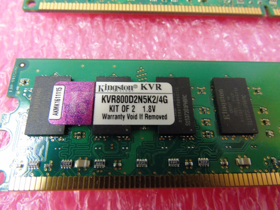Kingston KVR800D2N5K2/4 4GB (2 x 2GB)  Desktop DDR2 PC2-6400 800MHZ Memory Ram - Image 4 of 4