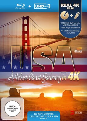 USA - A West Coast Journey (UHD Stick in Real 4K + Limited Blu-ray *NEU*OVP*