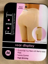 Rene Rofe Fanny Shaper with removable pads Shapewear Shorts-NUDE-ALL Sizes