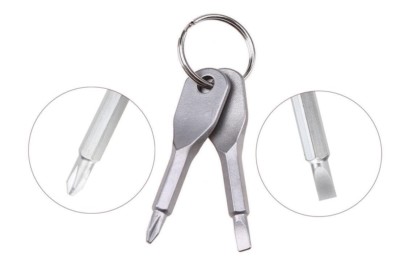 KLEINES MINI SCHRAUBENDREHER REPARATUR SET KIT POKER STICK SCHLÜSSELRING POCKET IT WERKZEUG SCHRAUBE