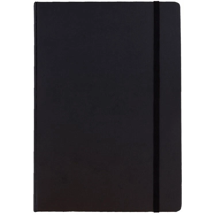 Carnet de Croquis similicuir à élastique noir A4 graphiste, artiste, - Photo 1/1