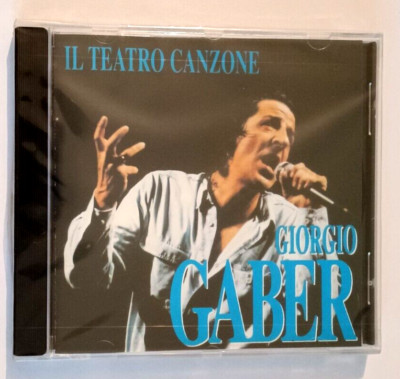 GIORGIO GABER IL TEATRO CANZONE CD NUOVO SIGILLATO