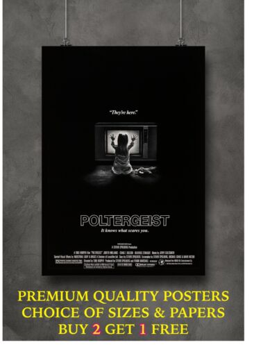 Poltergeist Classic Horror Movie Art Large Poster Print Gift A0 A1 A2 A3 A4 Maxi - Picture 1 of 5