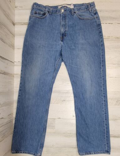 VTG GAP Jeans Men 36x30 Blue Easy Fit Stone Wash E