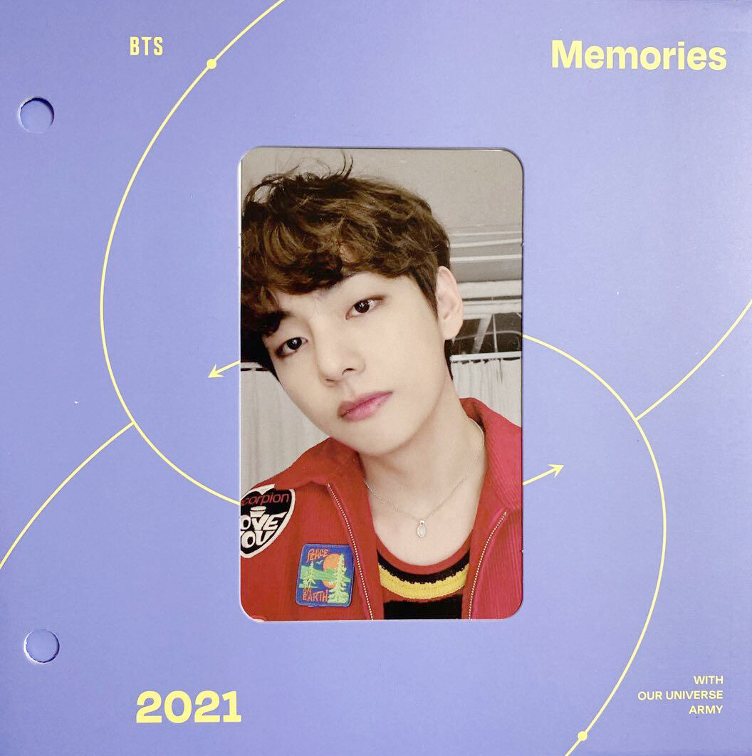 BTS Memories of 2021 Blu-ray Photo card JUNGKOOK V JIMIN JIN