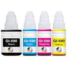 4 Ink Bottles Set for Canon Pixma G1501, G2500, G2510, G3501, G4500, G4511