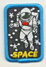 SPACE Iron On Patch Outer Space Astronaut