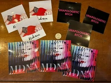 Madonna Stickers ( Lot of 9)-- Unapologetic Bitch + Free flag sticker