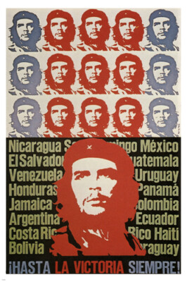 che guevara POSTER art & revolution in latin america CUBA 1967 20x30 RARE