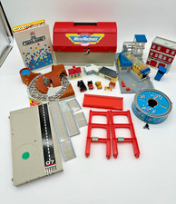 Galoob Micro Machines Super City Toolbox Playset Vehicles Car Wax Wash Fire Lot